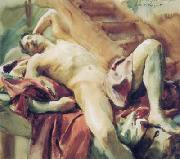 John Singer Sargent ritratto di Nicola D Inverno oil painting